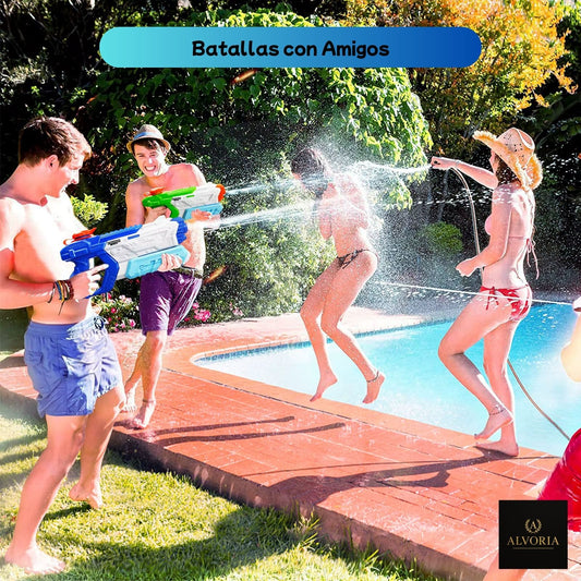 Pistola de Agua 600cc de Largo Alcance para Niños y Adultos – ALVORIA™