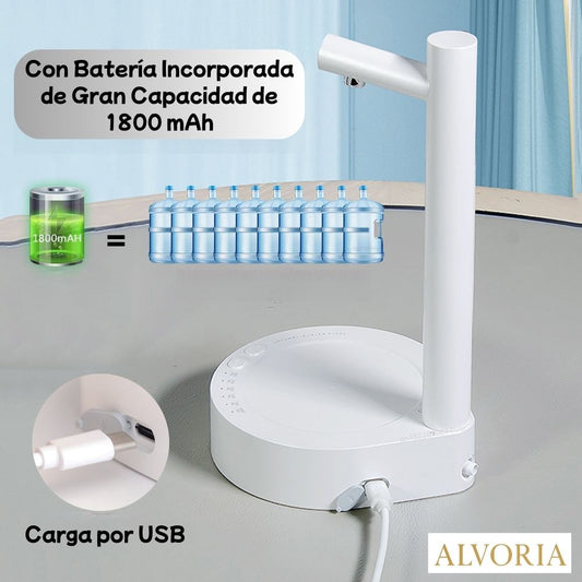 Dispensador de Agua Automático ALVORIA™ USB Recargable 7 Niveles