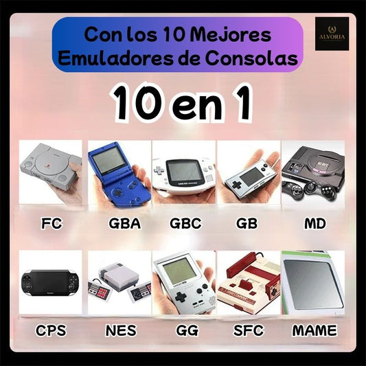 Consola Portátil GAMINJA X7 con 10.000 Juegos – Pantalla HD 4.3" | En Español