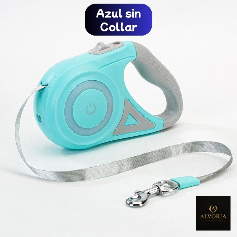 Correa Extensible con Luz LED para Perros + Collar – ALVORIA™
