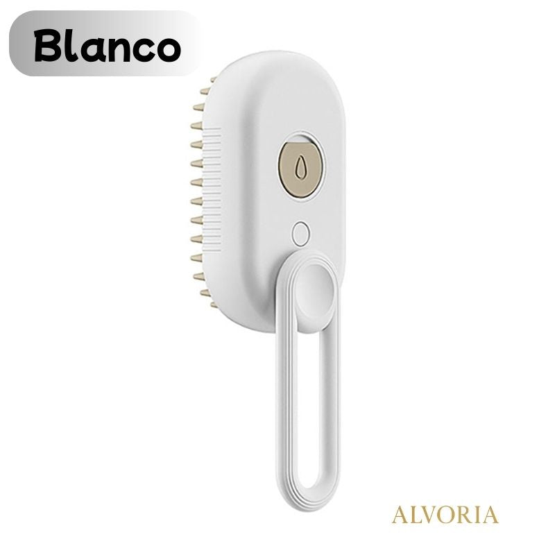 Cepillo Eléctrico 3 en 1 para Mascotas ALVORIA™ con Vapor Antiestático