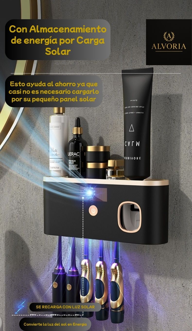 Esterilizador de Cepillos con Soporte | USB Recargable | Diseño Elegante