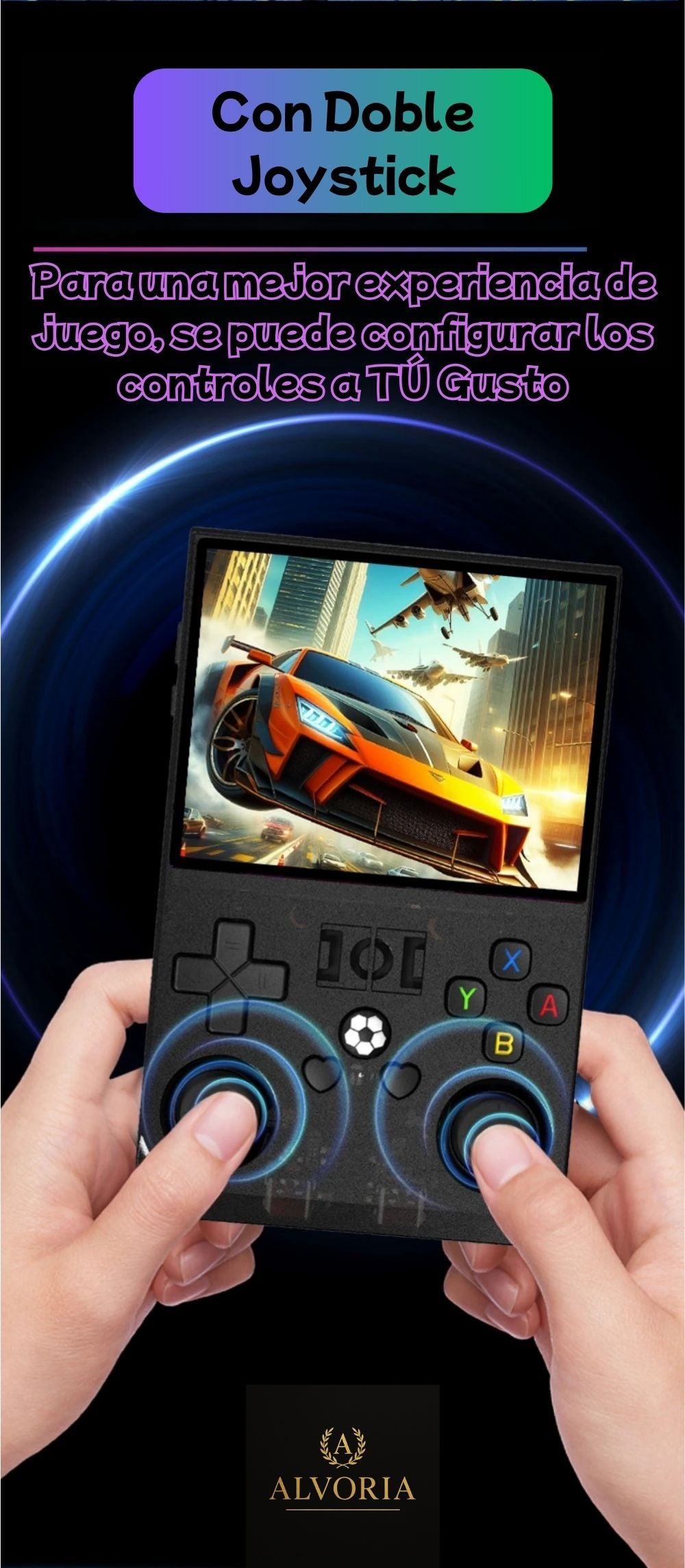 Consola Retro R36 PRO 128GB con 22.000 Juegos – Sistema Linux, Pantalla IPS 3.5” | En Español