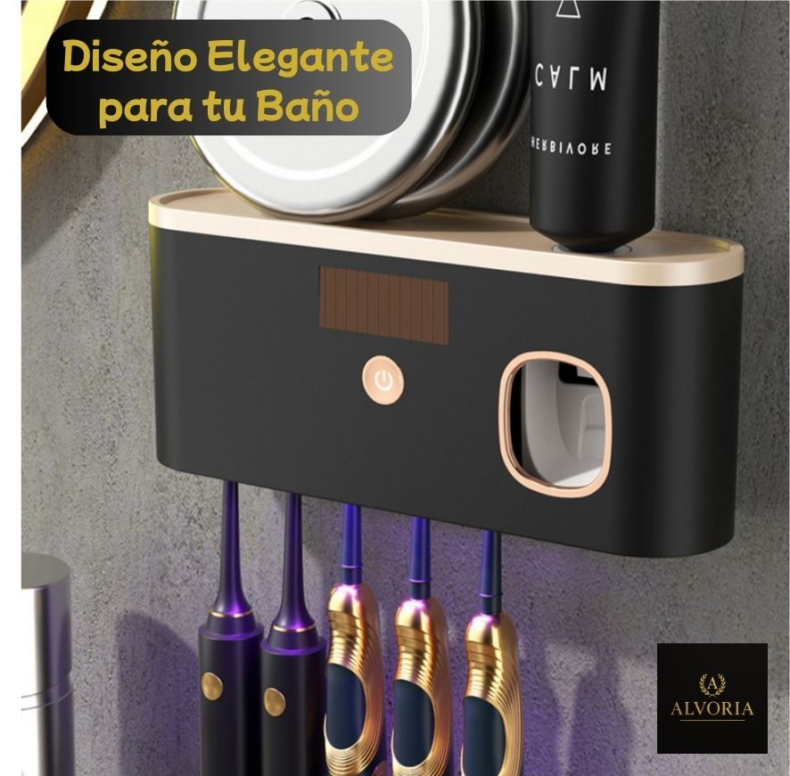 Esterilizador de Cepillos con Soporte | USB Recargable | Diseño Elegante