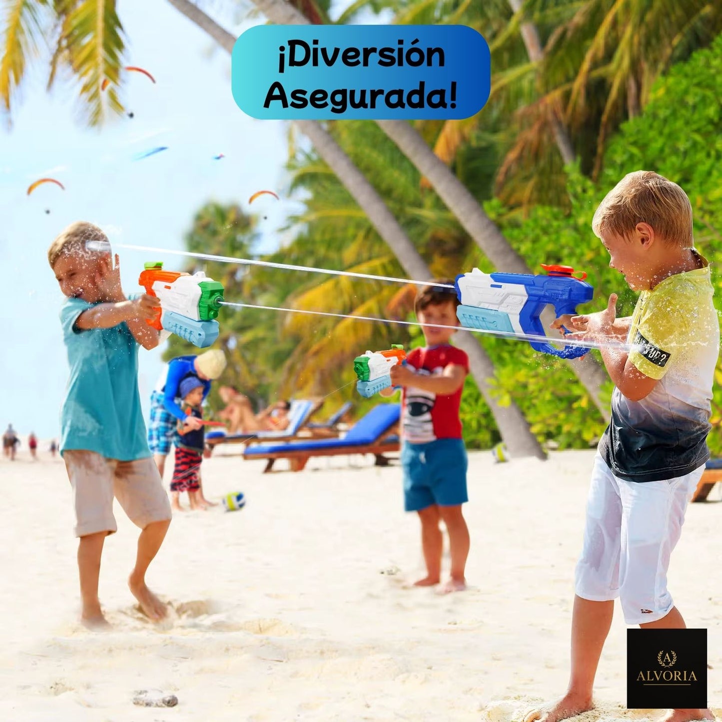 Pistola de Agua 600cc de Largo Alcance para Niños y Adultos – ALVORIA™
