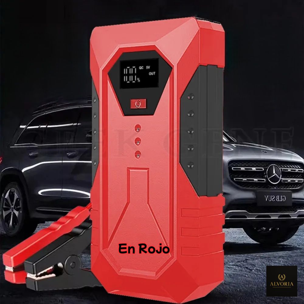 Arrancador de Batería para Coche GKFLY 18000mAh – Power Bank Portátil 12V | Motores Gasolina 6.0L y Diésel 4.0L