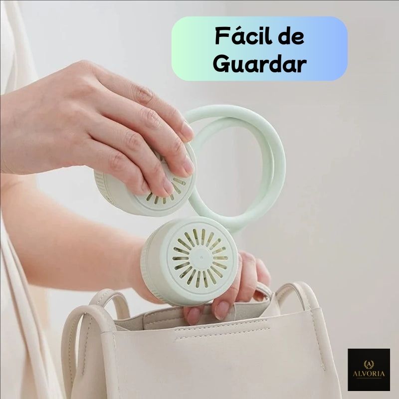 Ventilador de Cuello Sin Aspas Recargable USB 360° – ALVORIA™ Mini