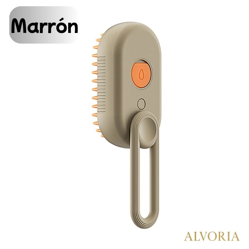 Cepillo Eléctrico 3 en 1 para Mascotas ALVORIA™ con Vapor Antiestático