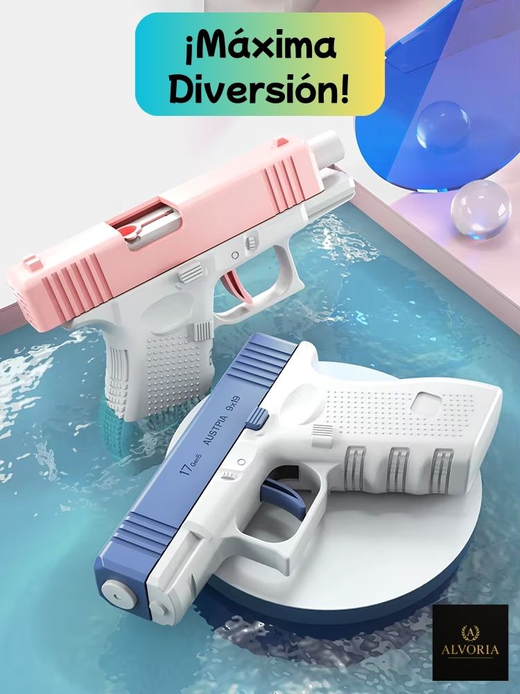 Pistola de Agua a Presión Sin Electricidad para Verano – ALVORIA™ Niños y Adultos