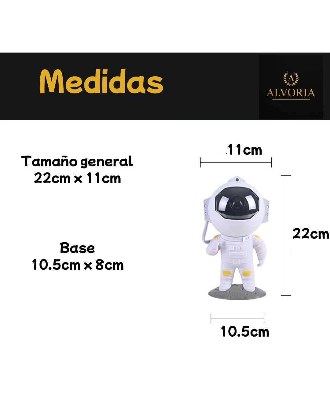 Proyector Astronauta Galáctico con Estrellas – Lámpara LED Infantil
