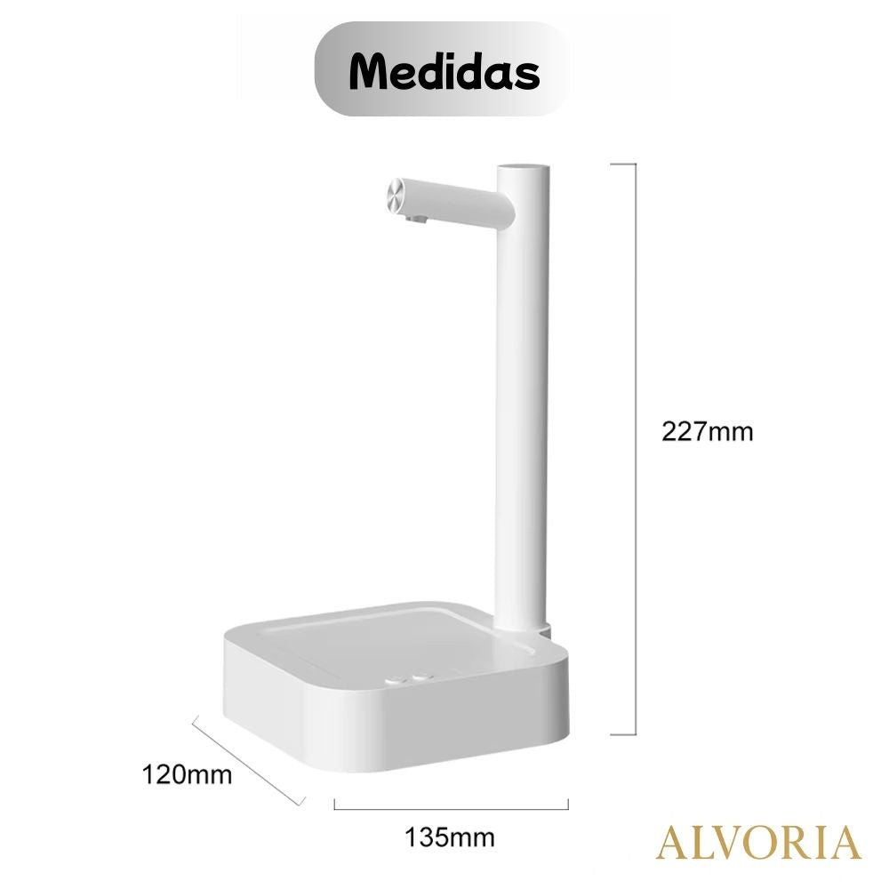 Dispensador de Agua Automático ALVORIA™ USB Recargable 7 Niveles