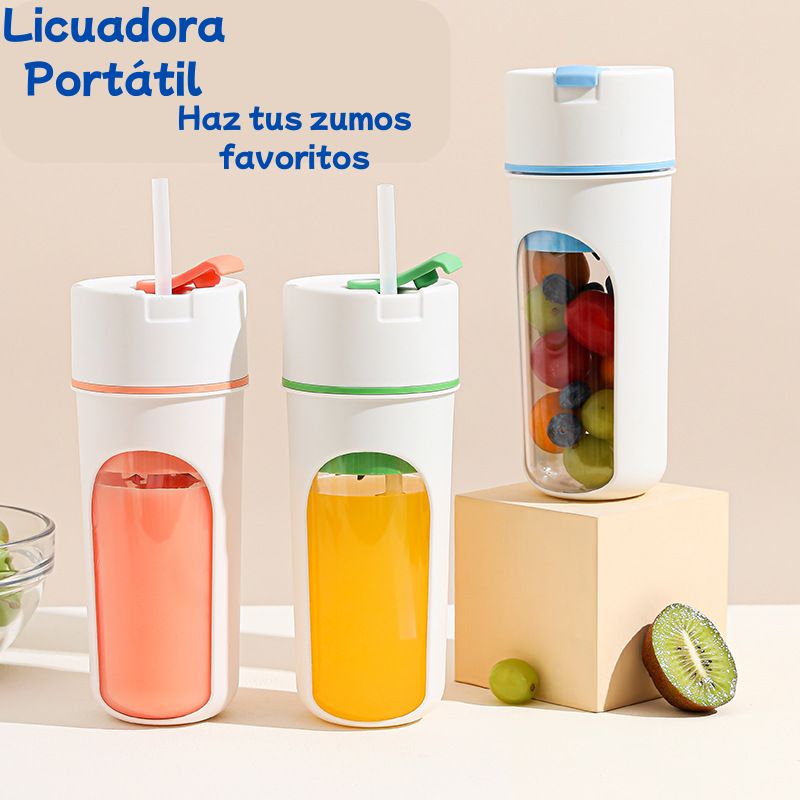 Licuadora Portátil Recargable 450ml | USB | Batidos y Zumos Saludables