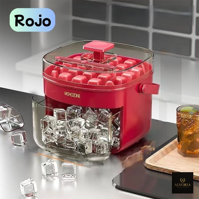 Cubo de Hielo 3 en 1 Portátil – Prensa, Almacenaje y Tapadera Hermética | Ideal para Playa, Casa, Piscina y Fiestas