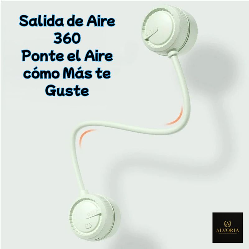 Ventilador de Cuello Sin Aspas Recargable USB 360° – ALVORIA™ Mini