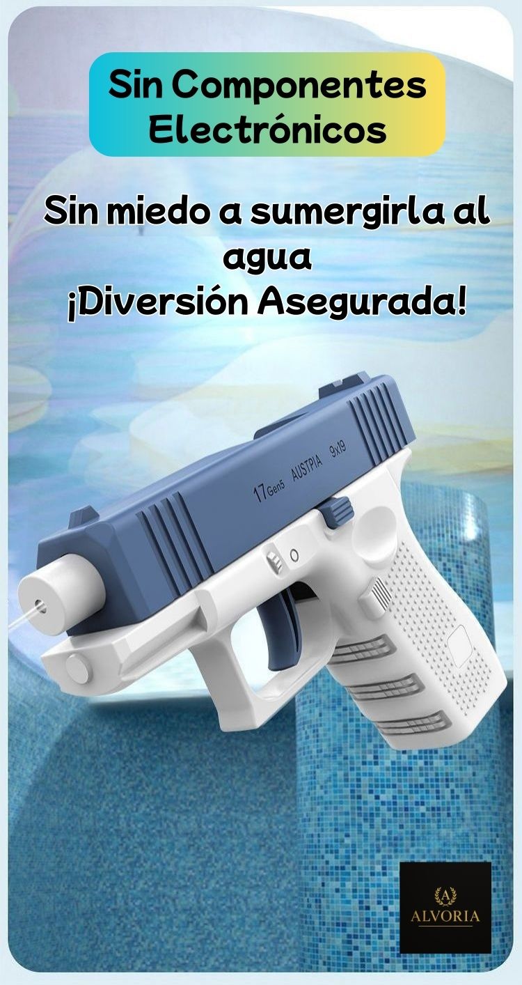 Pistola de Agua a Presión Sin Electricidad para Verano – ALVORIA™ Niños y Adultos