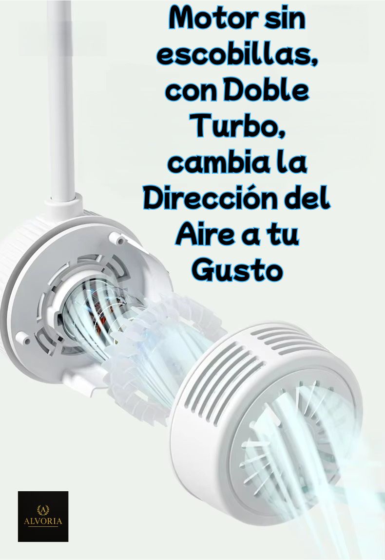 Ventilador de Cuello Sin Aspas Recargable USB 360° – ALVORIA™ Mini