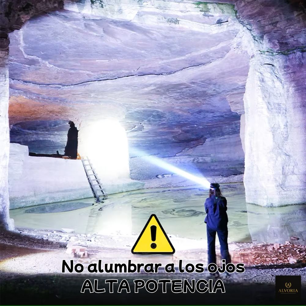 Linterna Frontal LED Recargable 1200mAh Impermeable – ALVORIA™