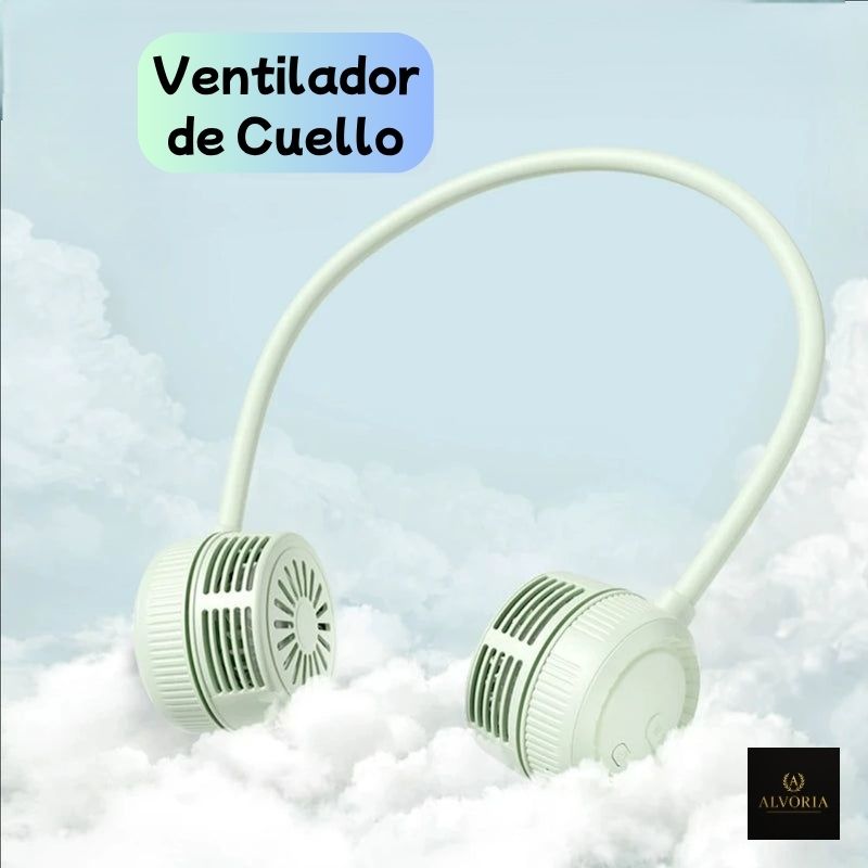 Ventilador de Cuello Sin Aspas Recargable USB 360° – ALVORIA™ Mini